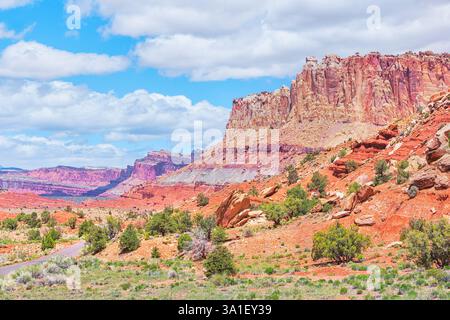 Sandstone Cliffs, Capitol Reef National Park, Utah, USA, Nordamerika Stockfoto