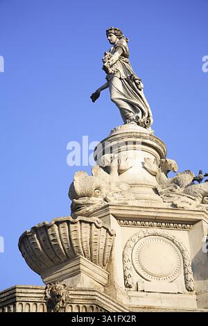 Flora Fountain Now Hutatma Chowk, Churchgate, Bombay Mumbai, Maharashtra, Indien, Asien Stockfoto