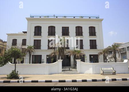 Hotelgebäude, Pondicherry, India Union Territory Stockfoto