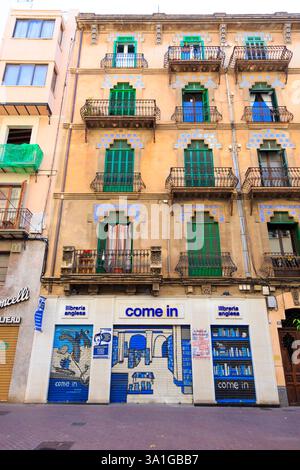 April 2017. Europa, Spanien, Balearen, Mallorca. Straßen von Palma de Mallorca... Stockfoto