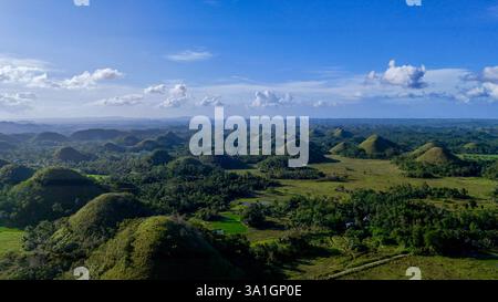 Die Chocolate Hills von Bohol Sind Ein Naturwunder Stockfoto