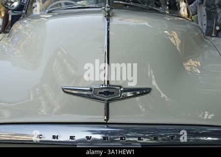 Motorhaube Oldtimer Chevrolet Stockfoto