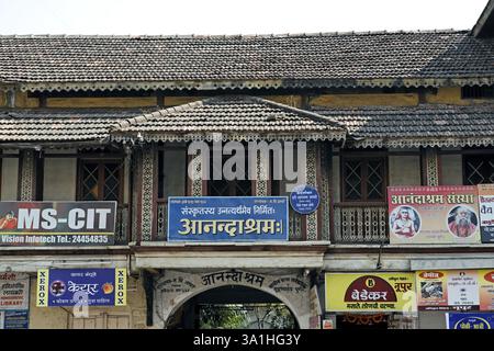 Altes Haus, Pune, Maharashtra, Indien, Asien Stockfoto
