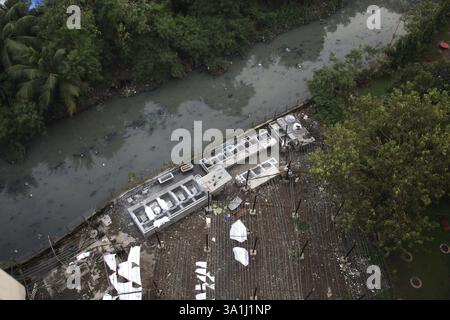 Dhobi Ghat in der Nähe von A Vakola Nala, Santacruz, Bombay Mumbai, Maharashtra, Indien, Asien Stockfoto