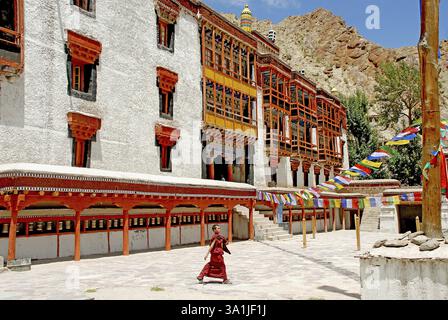 Blick auf das Hemis Kloster in Leh, Ladakh, Jammu & Kaschmir, Indien, Asien Stockfoto