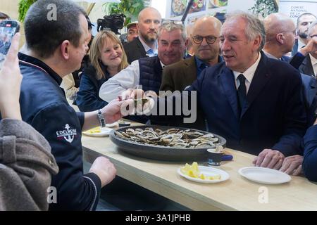 Paris, Frankreich. Februar 2025. Ffrancois Bayrou, Premierminister, nimmt am 24. Februar 2025 in Paris Teil Stockfoto