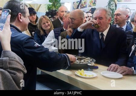 Paris, Frankreich. Februar 2025. Ffrancois Bayrou, Premierminister, nimmt am 24. Februar 2025 in Paris Teil Stockfoto