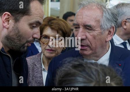 Paris, Frankreich. Februar 2025. Ffrancois Bayrou, Premierminister, nimmt am 24. Februar 2025 in Paris Teil Stockfoto
