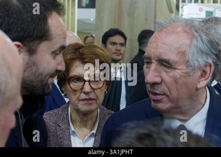 Paris, Frankreich. Februar 2025. Ffrancois Bayrou, Premierminister, nimmt am 24. Februar 2025 in Paris Teil Stockfoto