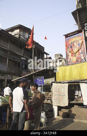 Market Area, Grant Road, Bombay Naw Mumbai, Maharashtra, Indien, Asien Stockfoto