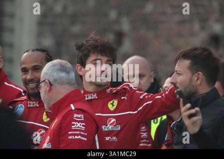 Ferrari in Mailand Stockfoto