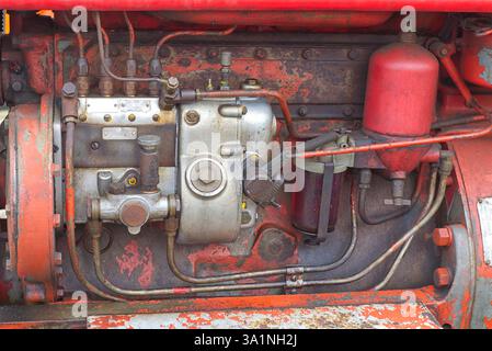 McCormick Farmall Traktormotor Stockfoto
