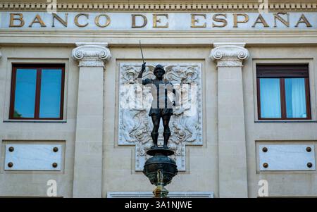 Banco De Espana, Sevilla, Spanien Stockfoto