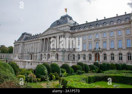 Blick auf den Königspalast in Brüssel. Stockfoto