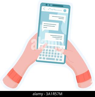 Aufkleber Für Handgriffe Des Telefons Stock Vektor