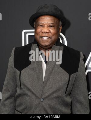 New York, USA. März 2025. Isiah Whitlock Jr. nimmt am 9. März 2025 an der Premiere von „Black Bag“ am AMC Lincoln Square in New York Teil. (Foto: Lev Radin/SIPA USA) Credit: SIPA USA/Alamy Live News Stockfoto