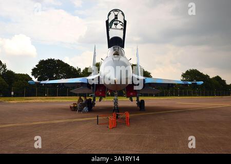 Ukrainische Luftwaffe Sukhoi Su-27 Flanker Militär-Kampfflugzeug Stockfoto