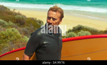 NICOLAS CAGE in THE SURFER (2024), Regie: LORCAN FINNEGAN. Quelle: Teeshop Productions / Arenamedia / Album Stockfoto