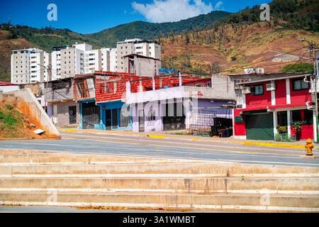 Das Leben auf den Straßen armer Städte Lateinamerikas. Slums, Caracas, Venezuela. Stockfoto