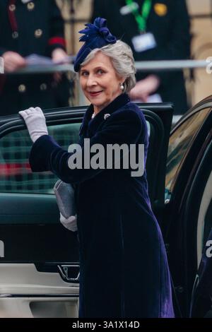 Westminster, London, Großbritannien. März 2025. Die Duchess of Gloucester nimmt an einem Gottesdienst zum Commonwealth Day in der Westminster Abbey Teil. Quelle: Amanda Rose/Alamy Live News Stockfoto