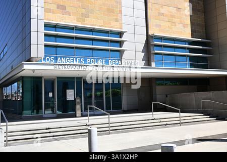 LOS ANGELES, KALIFORNIEN - 8. März 2025: Los Angeles Police Department Metropolitan Detention Center. Stockfoto