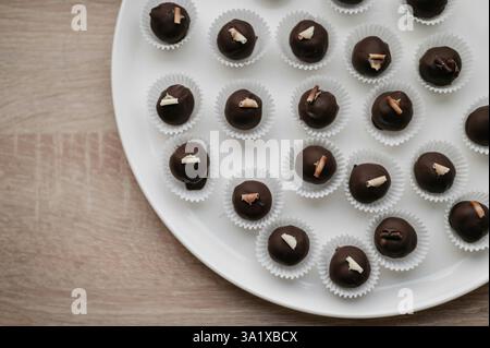 Köstliche feine Süßigkeiten für Hochzeiten und Geburtstage Stockfoto