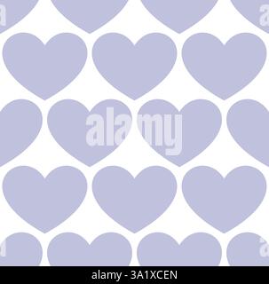 Blaue Herzen nahtlose Muster. Vector Illustration Stock Vektor