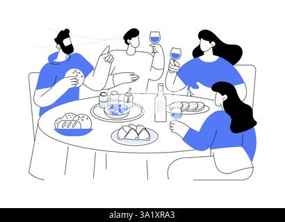 Tapas und Snacks isolierte Cartoon-Vektor-Illustrationen. Stock Vektor