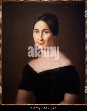 Retrato de señora, ca. 1835-1844, LEONARDO ALENZA NIETO (1807-1845), Museo de Bellas Artes de Valencia, Comunidad Valenciana, Spanien Stockfoto
