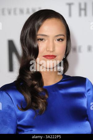 Grace Dove besucht die Premiere von „The Revenant“ im TCL Chinese Theatre am 16. Dezember 2015 in Hollywood, Kalifornien Stockfoto