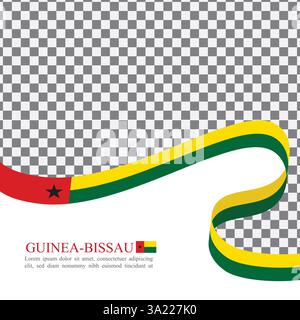 Guinea-Bissau nationale Flagge Band Stock Vektor Stock Vektor