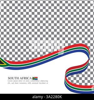 südafrika nationale Flagge Band Stock Vektor Stock Vektor