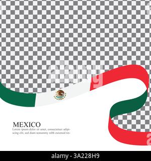 Mexikanische Nationalflagge Band Stock Vektor Stock Vektor