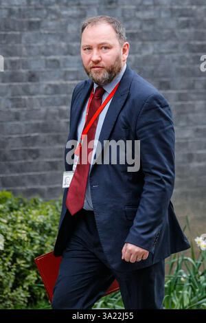 London, Großbritannien. März 2025. Ian Murray, Staatssekretär für Schottland, Abgeordneter Edinburgh South. Die Minister nehmen an der Kabinettssitzung der Regierung in Downing Street, London, UK, Teil. Credit: Imageplotter/Alamy Live News Stockfoto