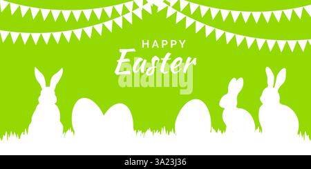 Glückliches Ostern Grußkarte Stock Vektor