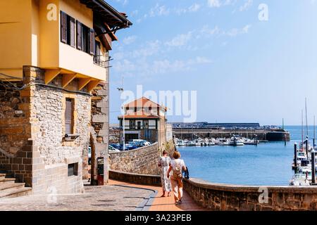 Fischerhafen. Mutriku, Gipuzkoa, Baskenland, Spanien, Europa Stockfoto