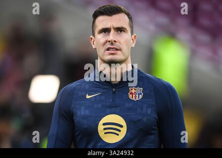 Barcelona, Spanien, Spanien. März 2025. Inaki PENA aus Barcelona während des UEFA Champions League-Spiels zwischen FC Barcelona und SL Benfica bei Estadi Olimpic Lluis Companys am 11. März 2025 in Barcelona. (Kreditbild: © Matthieu Mirville/ZUMA Press Wire) NUR REDAKTIONELLE VERWENDUNG! Nicht für kommerzielle ZWECKE! Stockfoto