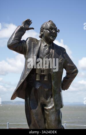 Eric Morecambe Statue, Morecambe am Meer, Lancashire, England Stockfoto