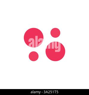Einzigartiges Design mit kreisförmigem Logo und leerem Hintergrund Stock Vektor