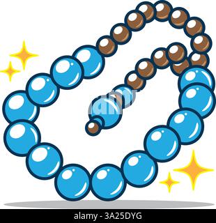 Islamische Gebetsperlen (Tasbih) Illustration Stock Vektor