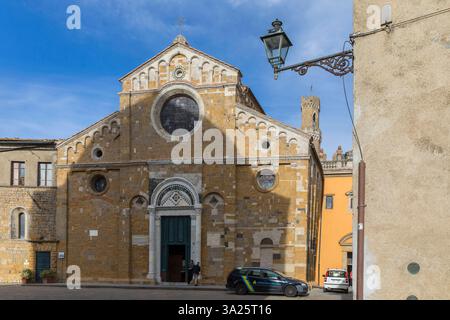 Cattedrale di Santa Maria Assunta, die Kathedrale Mariä Himmelfahrt, auch der Dom von Volterra, Provinz Pisa, Toskana, Italien *** Cattedrale di Santa Stockfoto