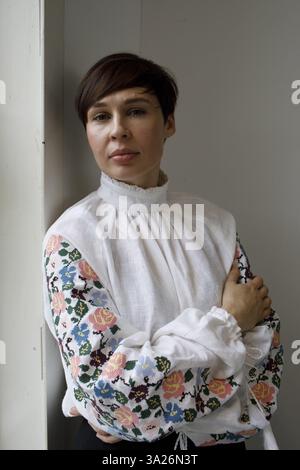 Porträt von Sofia Iouriivna Androuchovytch (Sofija Andruchovyc) 18/10/2024 ©Basso Cannarsa/opale.Photo Stockfoto