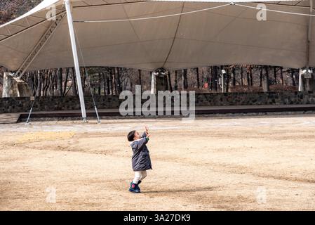 Seoul Forest großer öffentlicher Park im Seongdong District in Seoul, Hauptstadt Südkoreas am 11. Februar 2023 Stockfoto