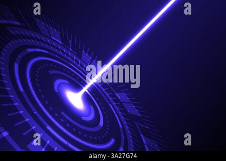 Abstrakt digitaler Technologiehintergrund, Netzwerkkommunikationskonzept. Vektorabbildung Stock Vektor