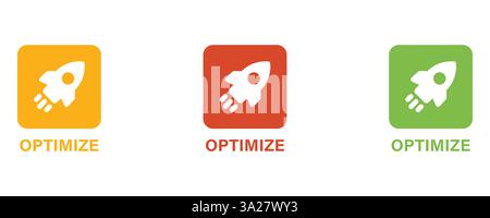 Symbol „Optimierung“ Stock Vektor