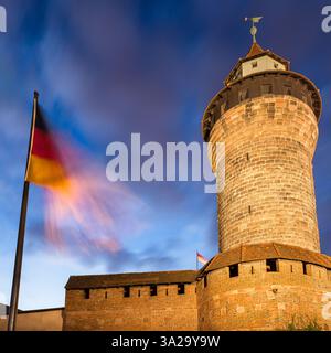 Nürnberger Burg, Nürnberg, Bayern. Stockfoto