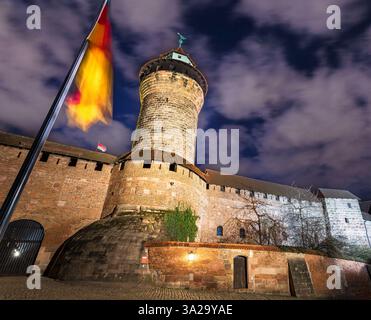 Nürnberger Burg, Nürnberg, Bayern. Stockfoto