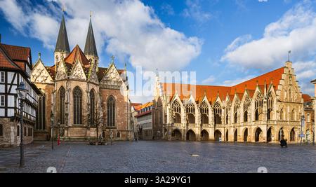 Altstadrmarkt, Braunschweig, Deutschland. Stockfoto