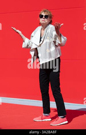 VENEDIG, ITALIEN - 7. SEPTEMBER: Susan Sarandon beim „Horizont: An American Saga – Chapter 2“ roten Teppich beim 81. Internationalen Filmfest von Venedig Stockfoto