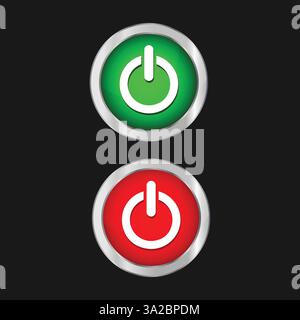 Schalten Sie es hoch: Erkunden Sie die Funktionen der ein-/Ausschalter Stock Vektor